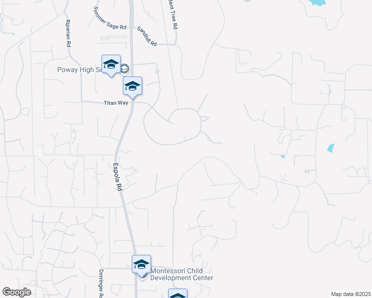 map of restaurants, bars, coffee shops, grocery stores, and more near 15416 Harrow Lane in Poway