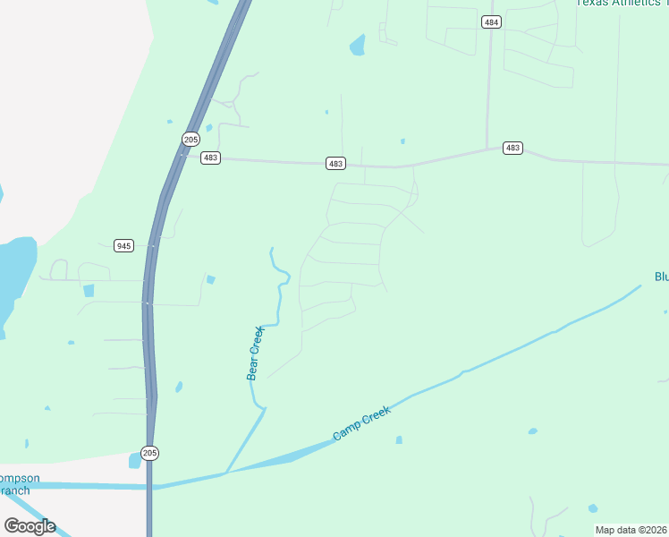 map of restaurants, bars, coffee shops, grocery stores, and more near 12601-12965 County Road 483 in Lavon