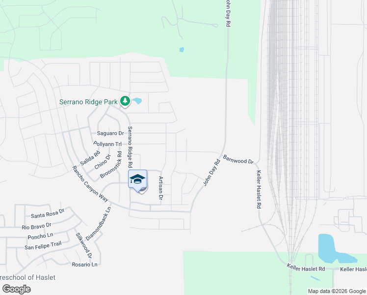 map of restaurants, bars, coffee shops, grocery stores, and more near 14448 Leadrope Circle in Haslet