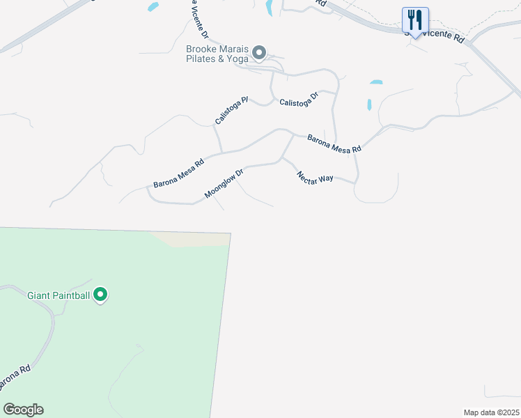 map of restaurants, bars, coffee shops, grocery stores, and more near 23767 Moonglow Court in Ramona