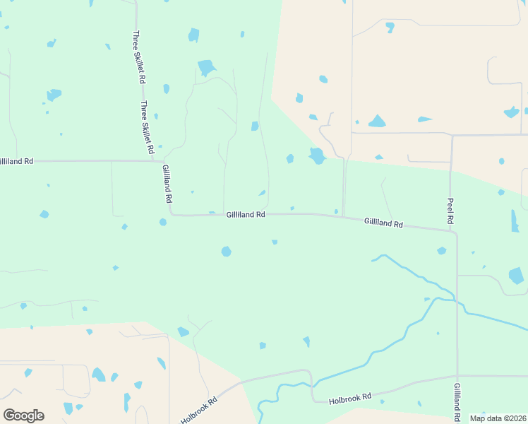 map of restaurants, bars, coffee shops, grocery stores, and more near 2186 Gilliland Road in Springtown