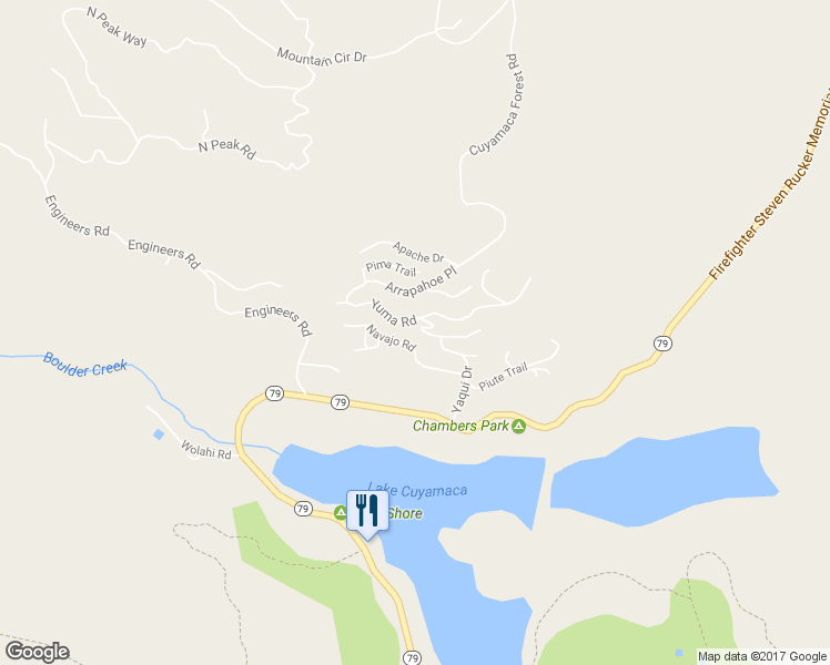 map of restaurants, bars, coffee shops, grocery stores, and more near 34743 Natchez Trail in Julian