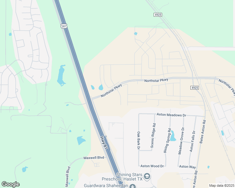 map of restaurants, bars, coffee shops, grocery stores, and more near 14409 U.S. 287 in Fort Worth
