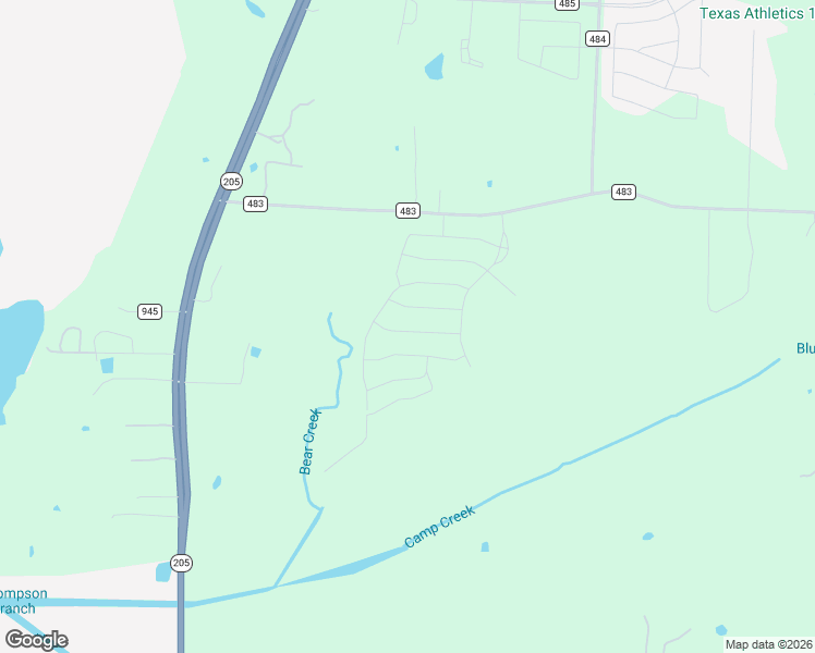 map of restaurants, bars, coffee shops, grocery stores, and more near 12601-12965 County Road 483 in Lavon