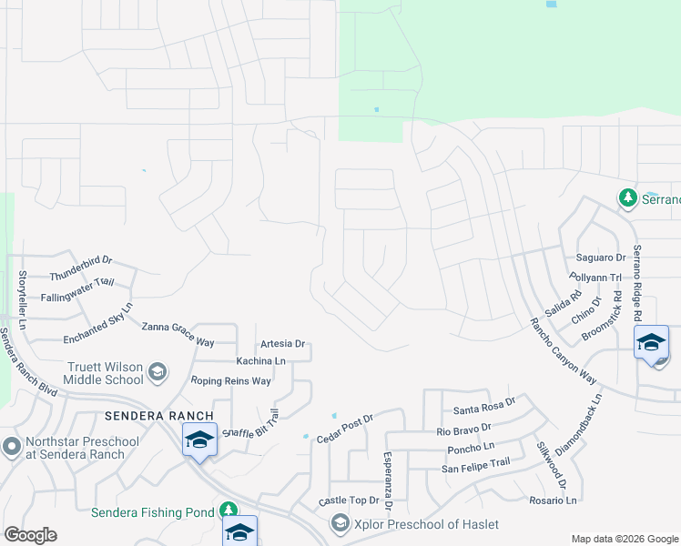map of restaurants, bars, coffee shops, grocery stores, and more near 14450 Artesia Court in Haslet