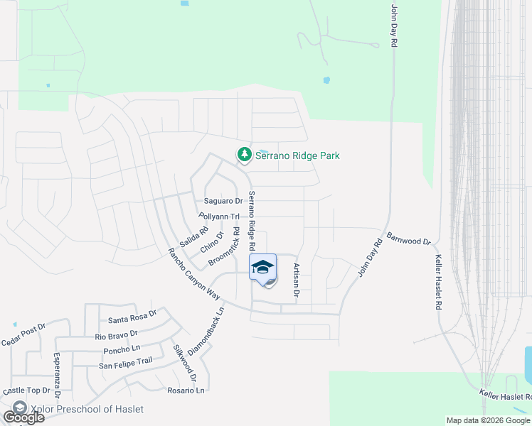 map of restaurants, bars, coffee shops, grocery stores, and more near 452 Pollyann Trail in Haslet