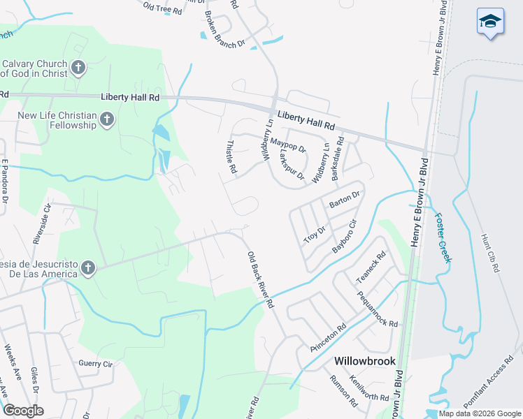 map of restaurants, bars, coffee shops, grocery stores, and more near 343 Briarbend Road in Goose Creek
