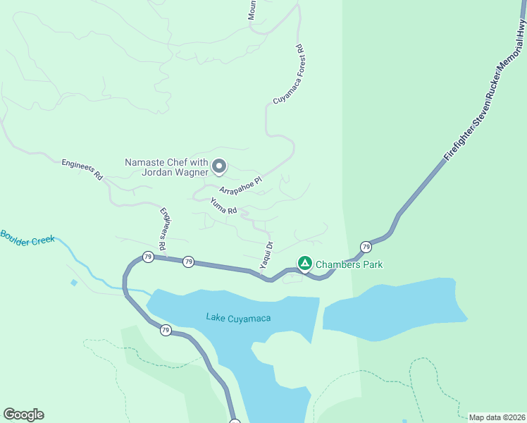 map of restaurants, bars, coffee shops, grocery stores, and more near 34755 Yuma Road in Julian