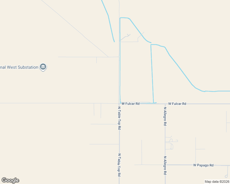 map of restaurants, bars, coffee shops, grocery stores, and more near 12516 North Table Top Road in Maricopa