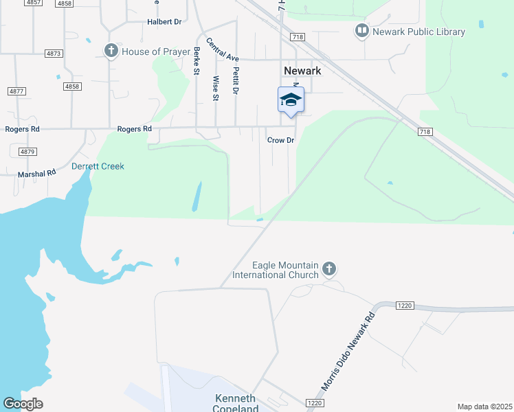 map of restaurants, bars, coffee shops, grocery stores, and more near 468 Sandy Bass Lane in Newark
