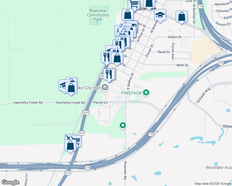 map of restaurants, bars, coffee shops, grocery stores, and more near 300 Monroe Avenue in Roanoke