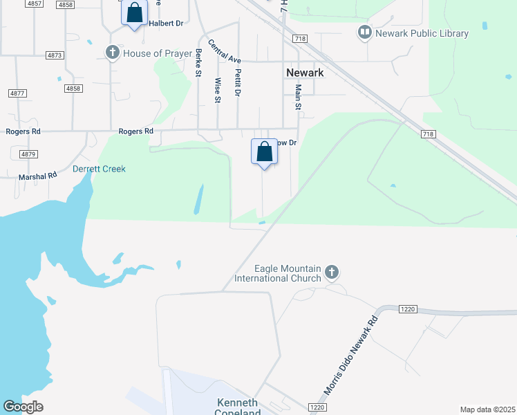 map of restaurants, bars, coffee shops, grocery stores, and more near 468 Sandy Bass Lane in Newark