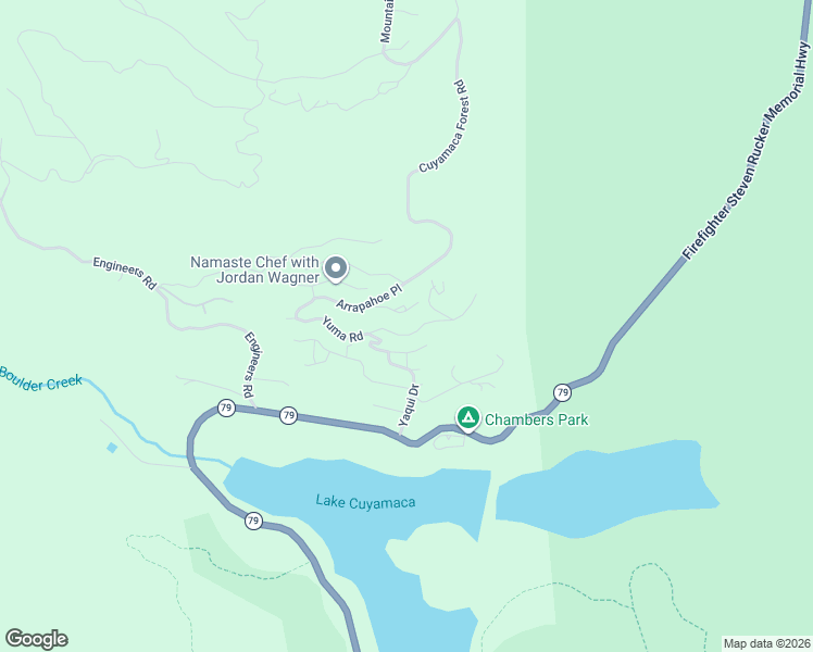 map of restaurants, bars, coffee shops, grocery stores, and more near 34755 Yuma Road in Julian