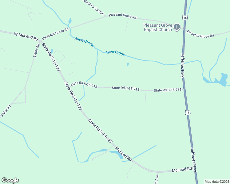 map of restaurants, bars, coffee shops, grocery stores, and more near 567 State Road S-15-715 in Walterboro