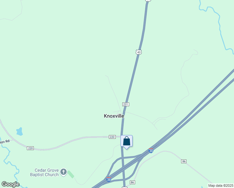 map of restaurants, bars, coffee shops, grocery stores, and more near U.S. 11 in Eutaw