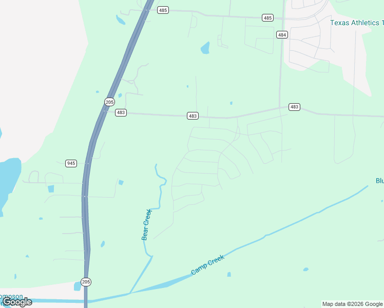 map of restaurants, bars, coffee shops, grocery stores, and more near 12601-12965 County Road 483 in Lavon