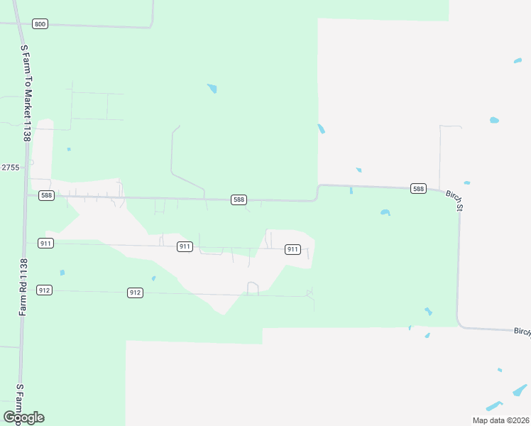 map of restaurants, bars, coffee shops, grocery stores, and more near 164 County Road 588 in Royse City
