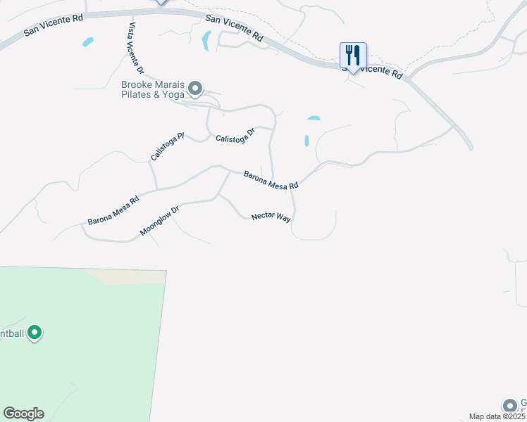 map of restaurants, bars, coffee shops, grocery stores, and more near 24026 Nectar Way in Ramona