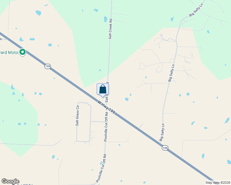 map of restaurants, bars, coffee shops, grocery stores, and more near 202 Salt Creek Rd in Springtown