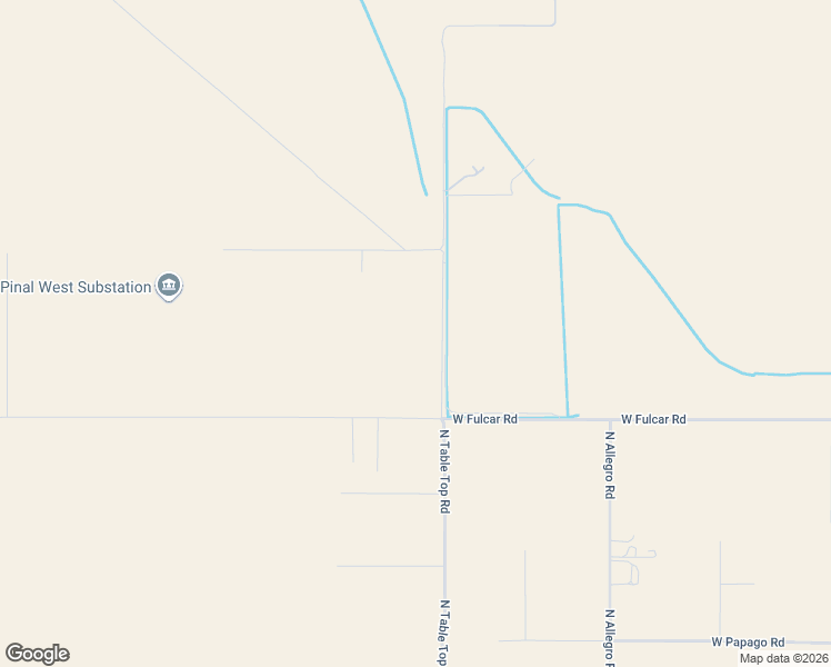 map of restaurants, bars, coffee shops, grocery stores, and more near 12516 North Table Top Road in Maricopa