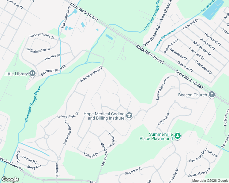 map of restaurants, bars, coffee shops, grocery stores, and more near 137 Mcgrady Drive in Ladson