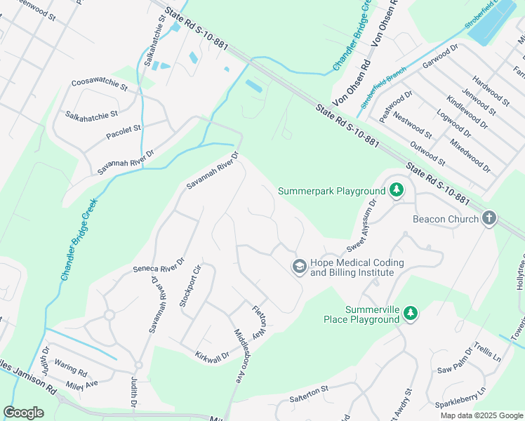 map of restaurants, bars, coffee shops, grocery stores, and more near 136 Mcgrady Drive in Ladson