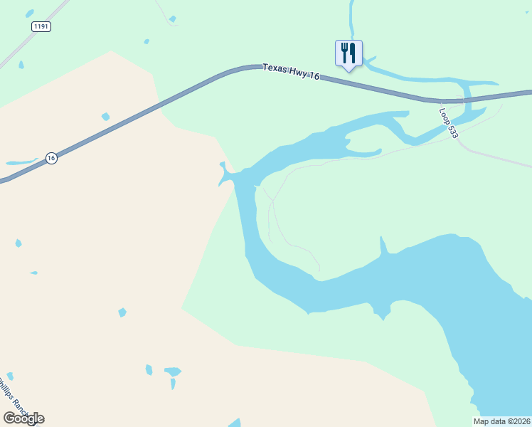 map of restaurants, bars, coffee shops, grocery stores, and more near 9047 Lacy Road in Graford