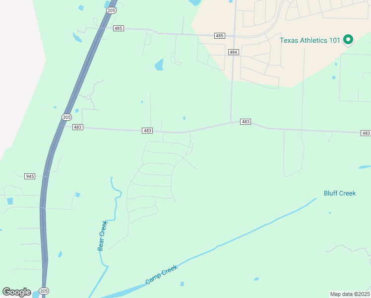 map of restaurants, bars, coffee shops, grocery stores, and more near 12756 County Road 483 in Lavon