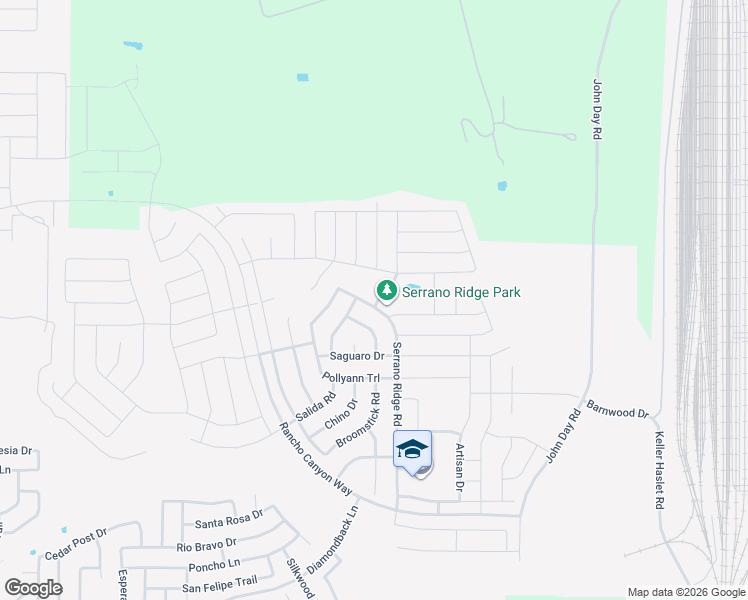 map of restaurants, bars, coffee shops, grocery stores, and more near 14548 Serrano Ridge Road in Haslet