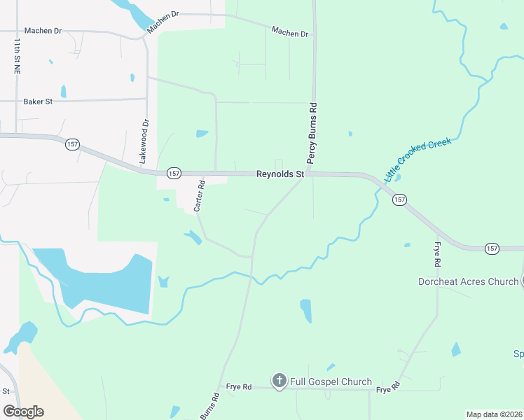 map of restaurants, bars, coffee shops, grocery stores, and more near 872 Percy Burns Road in Springhill