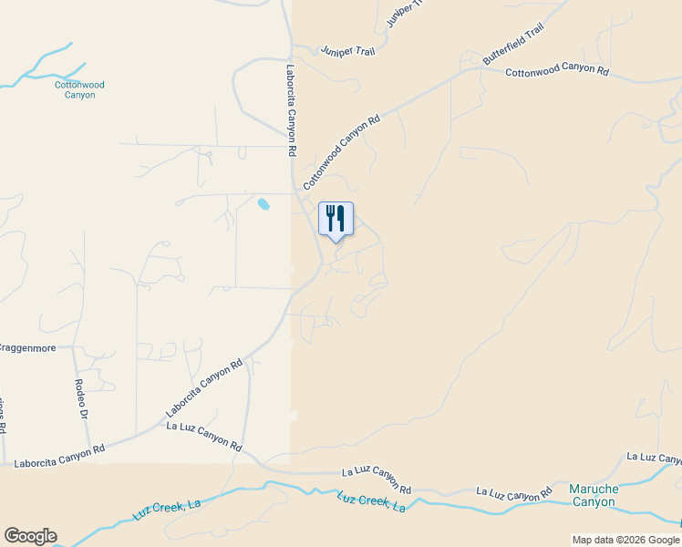 map of restaurants, bars, coffee shops, grocery stores, and more near 2-14 4 Wheel Dr in La Luz