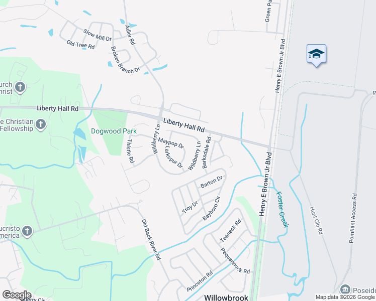 map of restaurants, bars, coffee shops, grocery stores, and more near 231 Maypop Drive in Goose Creek