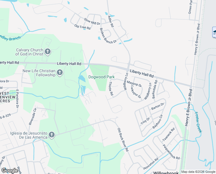 map of restaurants, bars, coffee shops, grocery stores, and more near 117 Thistle Road in Goose Creek