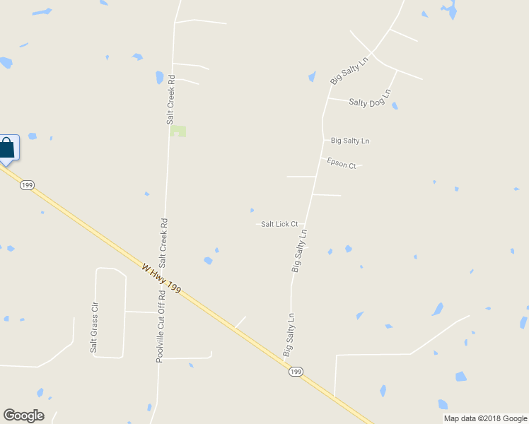 map of restaurants, bars, coffee shops, grocery stores, and more near 124 Salt Lick Court in Springtown