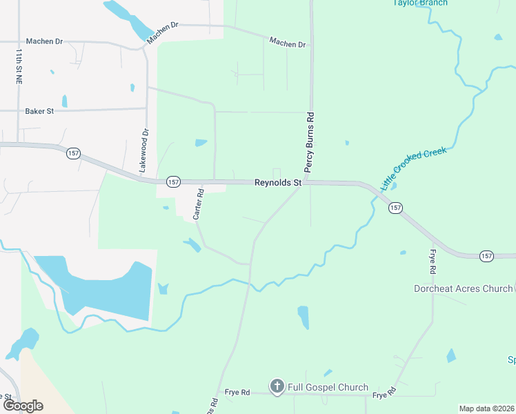 map of restaurants, bars, coffee shops, grocery stores, and more near 872 Percy Burns Road in Springhill