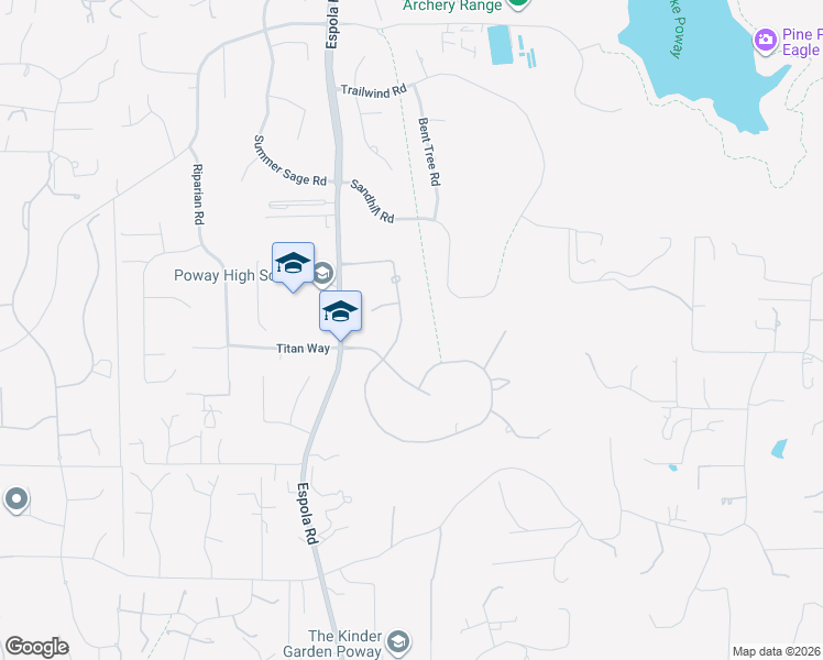 map of restaurants, bars, coffee shops, grocery stores, and more near 15533 Harrow Lane in Poway