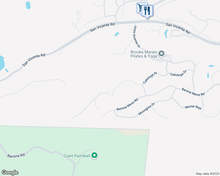 map of restaurants, bars, coffee shops, grocery stores, and more near 23404 Calistoga Place in Ramona