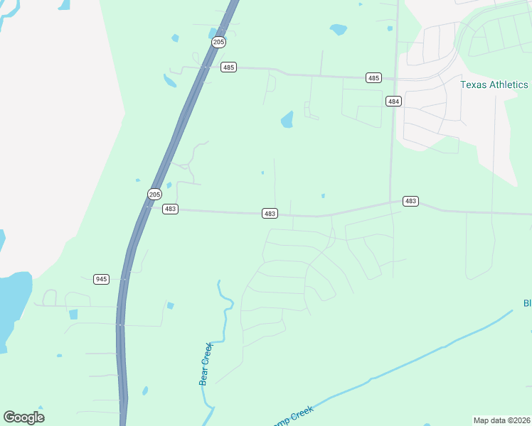 map of restaurants, bars, coffee shops, grocery stores, and more near 12967 County Road 483 in Lavon