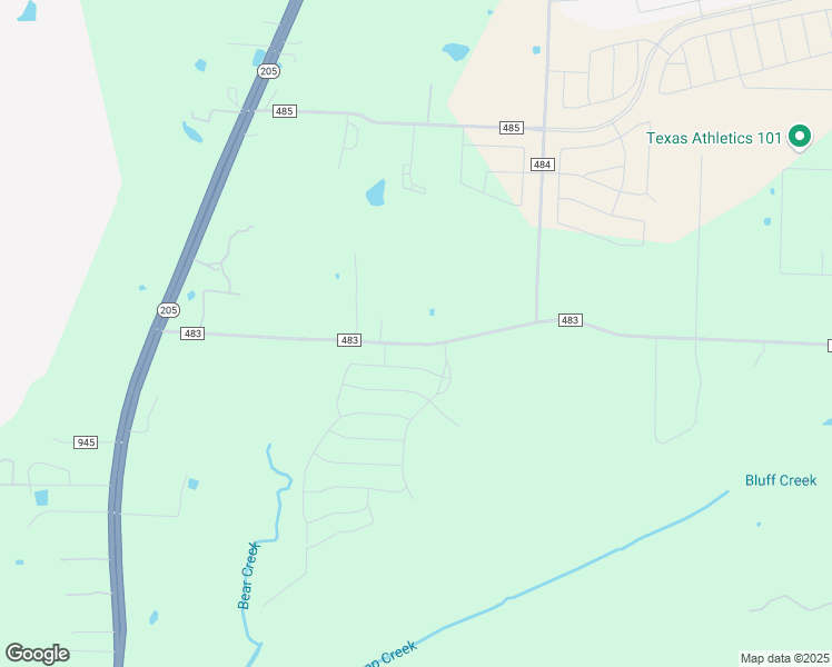 map of restaurants, bars, coffee shops, grocery stores, and more near 12756 County Road 483 in Lavon