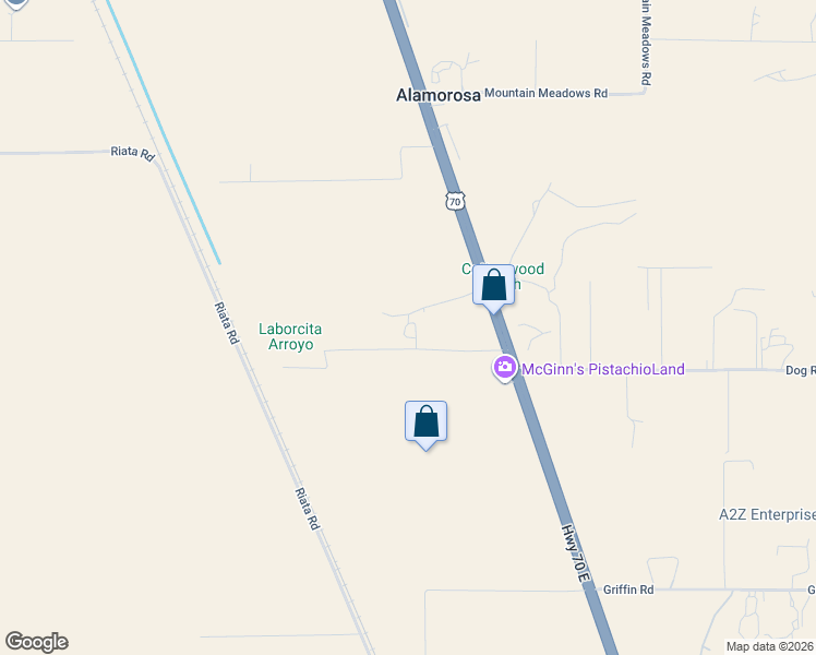 map of restaurants, bars, coffee shops, grocery stores, and more near 23 Dingo Rd in Alamogordo