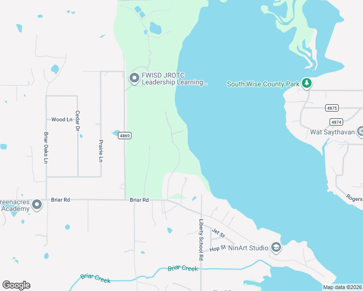 map of restaurants, bars, coffee shops, grocery stores, and more near 224 Eagle Point North in Azle