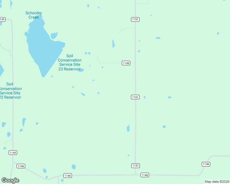 map of restaurants, bars, coffee shops, grocery stores, and more near County Road 1151 in Point