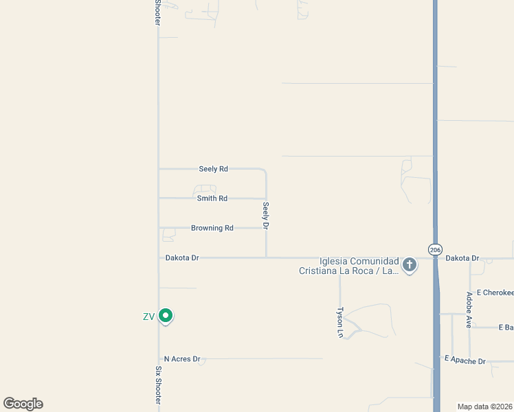 map of restaurants, bars, coffee shops, grocery stores, and more near 1704 Smith Road in Lovington
