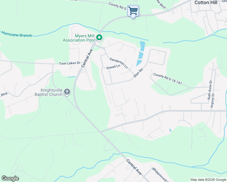 map of restaurants, bars, coffee shops, grocery stores, and more near 151 County Road S-18-538 in Summerville