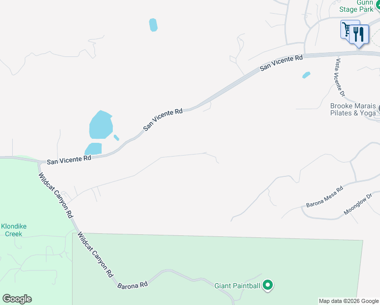 map of restaurants, bars, coffee shops, grocery stores, and more near 23050 Tombill Road in Ramona