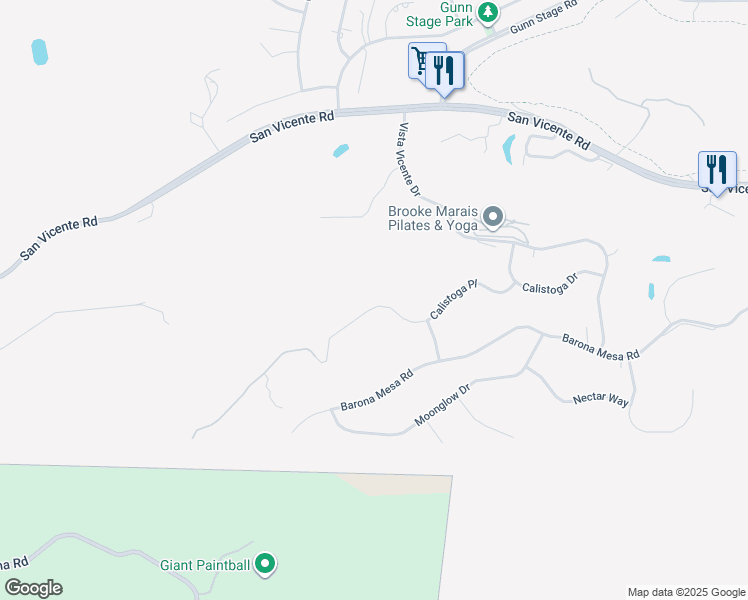 map of restaurants, bars, coffee shops, grocery stores, and more near 23480 Calistoga Place in Ramona