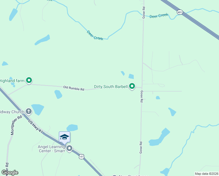 map of restaurants, bars, coffee shops, grocery stores, and more near 516 Old Rumble Road in Forsyth