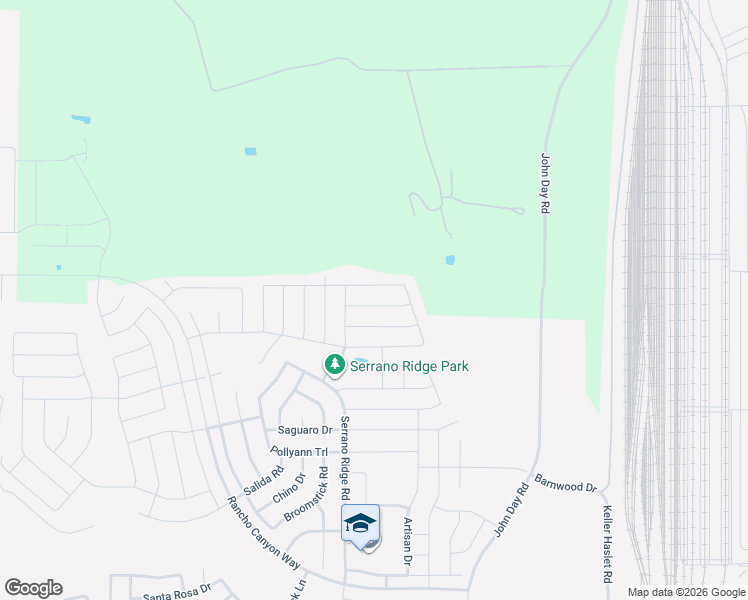 map of restaurants, bars, coffee shops, grocery stores, and more near John Day Road in Fort Worth