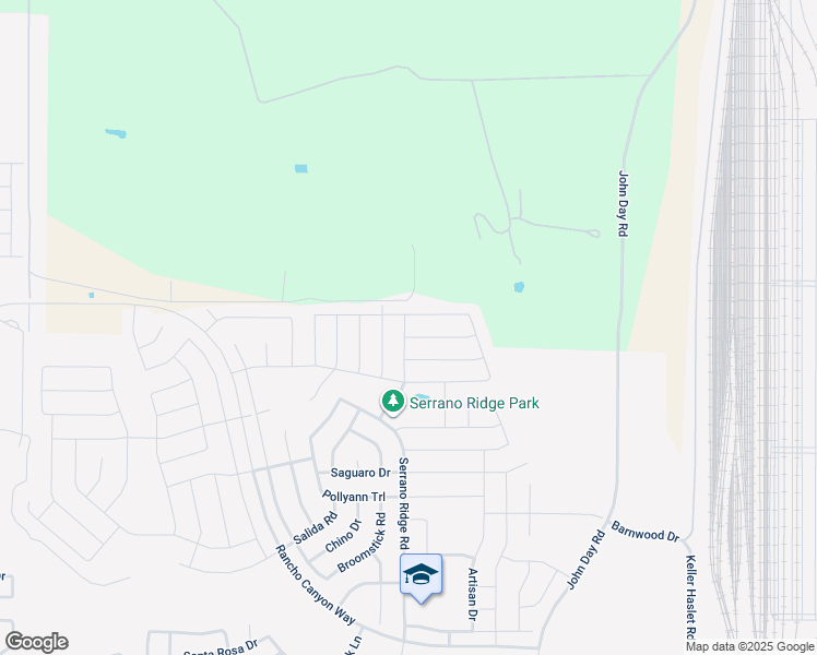 map of restaurants, bars, coffee shops, grocery stores, and more near John Day Road in Fort Worth