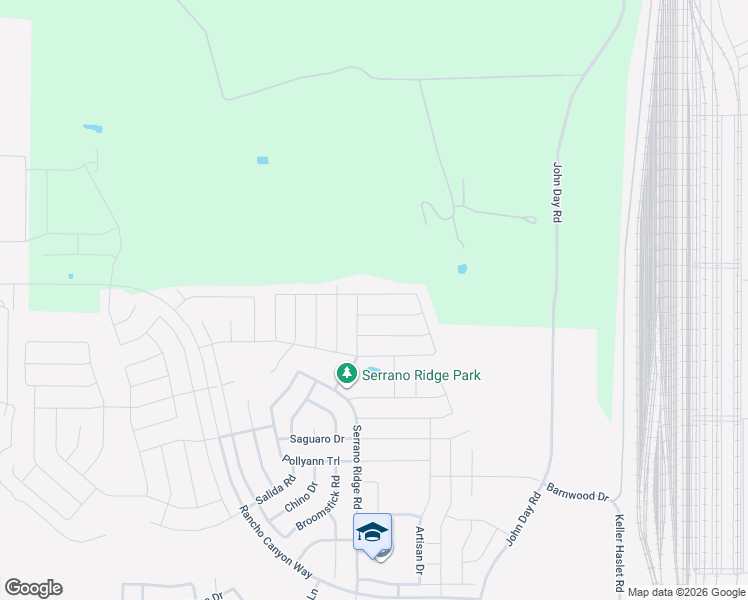 map of restaurants, bars, coffee shops, grocery stores, and more near John Day Road in Fort Worth
